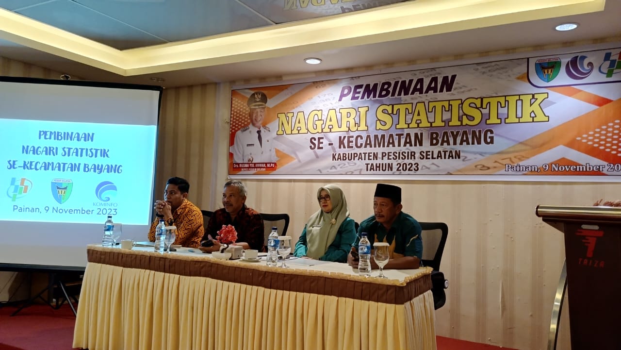 Diskominfo Pesisir Selatan dan BPS Harapkan Pemerintah Nagari Menuju Satu Data Indonesia Yang Terpadu Dan Mudah di Akses