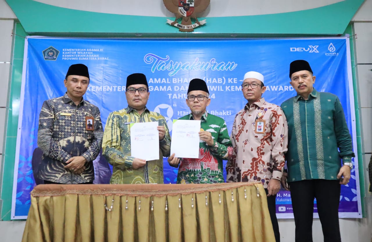 Kemenag Sumbar dan BWI Luncurkan Wakaf Madrasah dan Wakaf Jemaah Haji