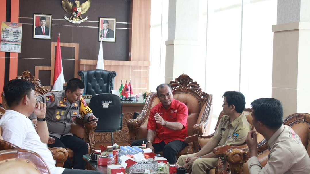 Ketua DPRD Dharmasraya Pariyanto Ucapkan Selamat Datang Kapolres AKBP Agus Ikhwan