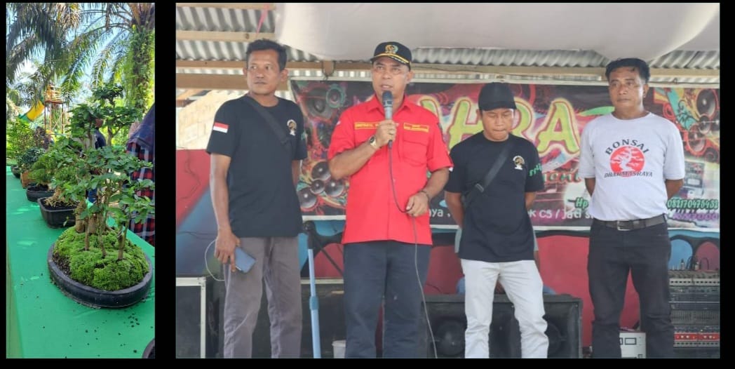 Ketua DPRD Kabupaten Dharmasraya Apresiasi Komunitas Pecinta Bonsai