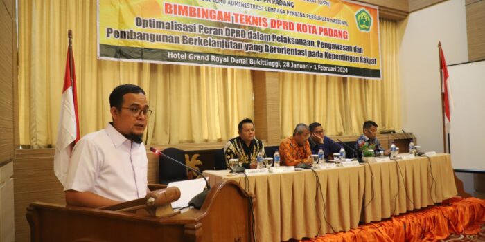 DPRD Kota Padang Gelar Bimtek Peningkatan Kapasitas Pimpinan dan Anggota Masa Sidang I Tahun 2024