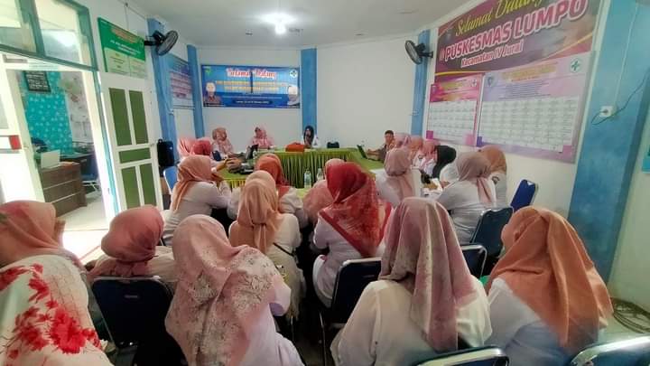 Puskesmas Lumpo Laksanakan Lokmin Bulanan Bahas Masalah Bidang Kesehatan