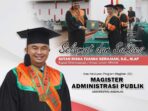 Sutan Riska Resmi Raih Gelar Magister Administrasi Publik dari UNAND Sutan Riska Resmi Raih Gelar Magister Administrasi Publik dari UNAND