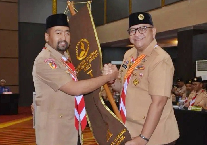 Kwarcab 09 Gerakan Pramuka Kota Padang Raih Penghargaan Tergiat II Tingkat Provinsi 2023