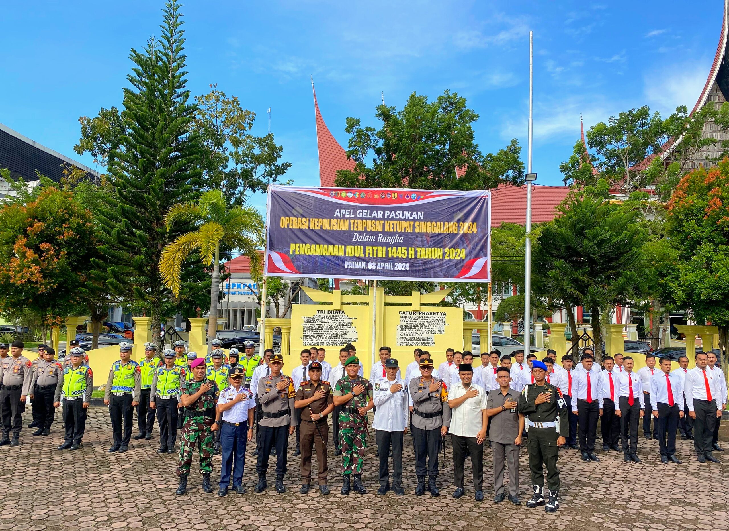Sekda Mawardi Roska Apel Gelar Pasukan Operasi Ketupat 2024
