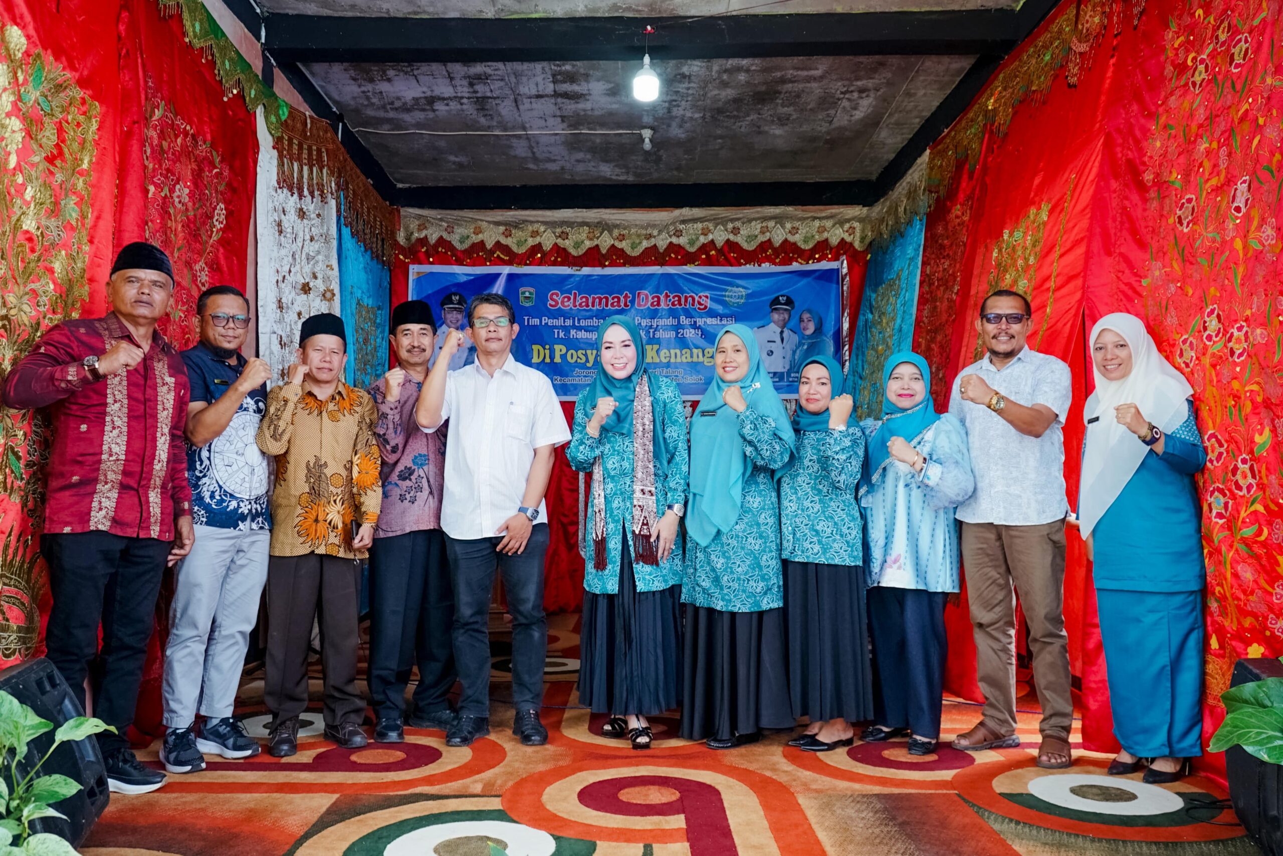 Emiko Epyardi Asda Apresiasi Penilaian Lomba Kader Posyandu Berprestasi Tingkat Kabupaten Solok Tahun 2024