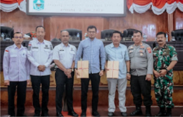 Asisten I, Syahrial Mewakili Bupati Solok Sampaikan Ranperda Pertanggungjawaban Pelaksanaan APBD Tahun Anggaran 2023