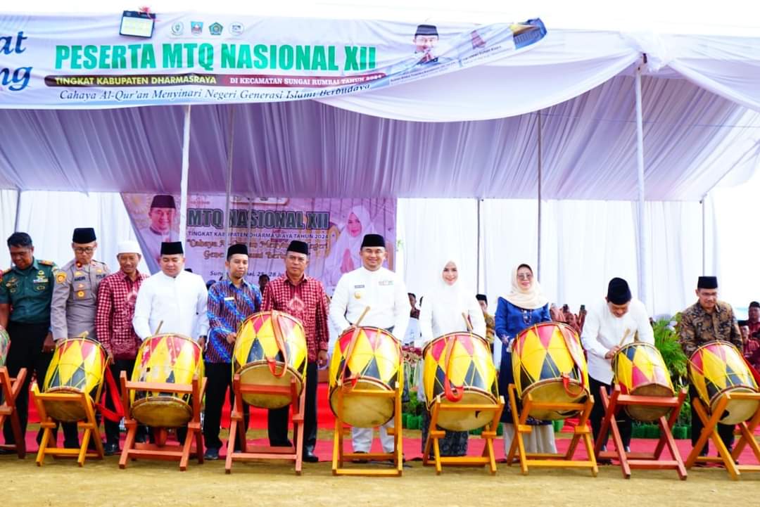 Bupati Sutan Riska Buka MTQ ke-XII Tingkat Kabupaten Dharmasraya
