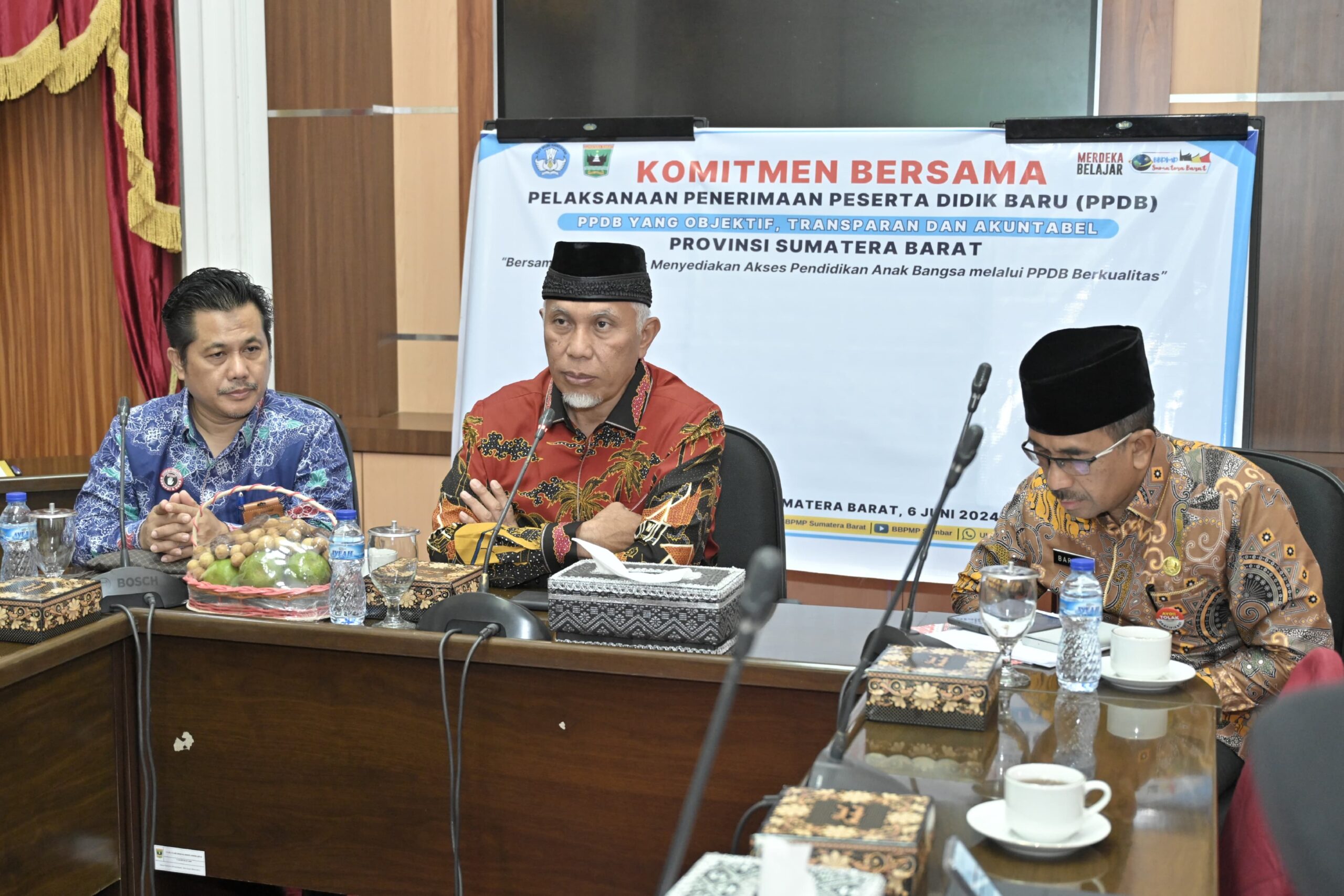 Gubernur Sumbar Mahyeldi Ansharullah Tegaskan Komitmen Dukung PPDB Online Objektif, Transparan, dan Akuntabel