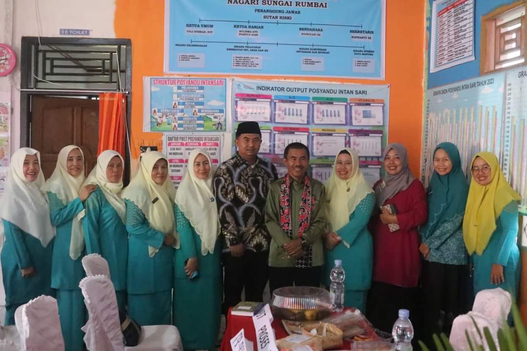 Posyandu Intan Sari Nagari Sungai Rumbai Dinilai Tim Propinsi Sumbar