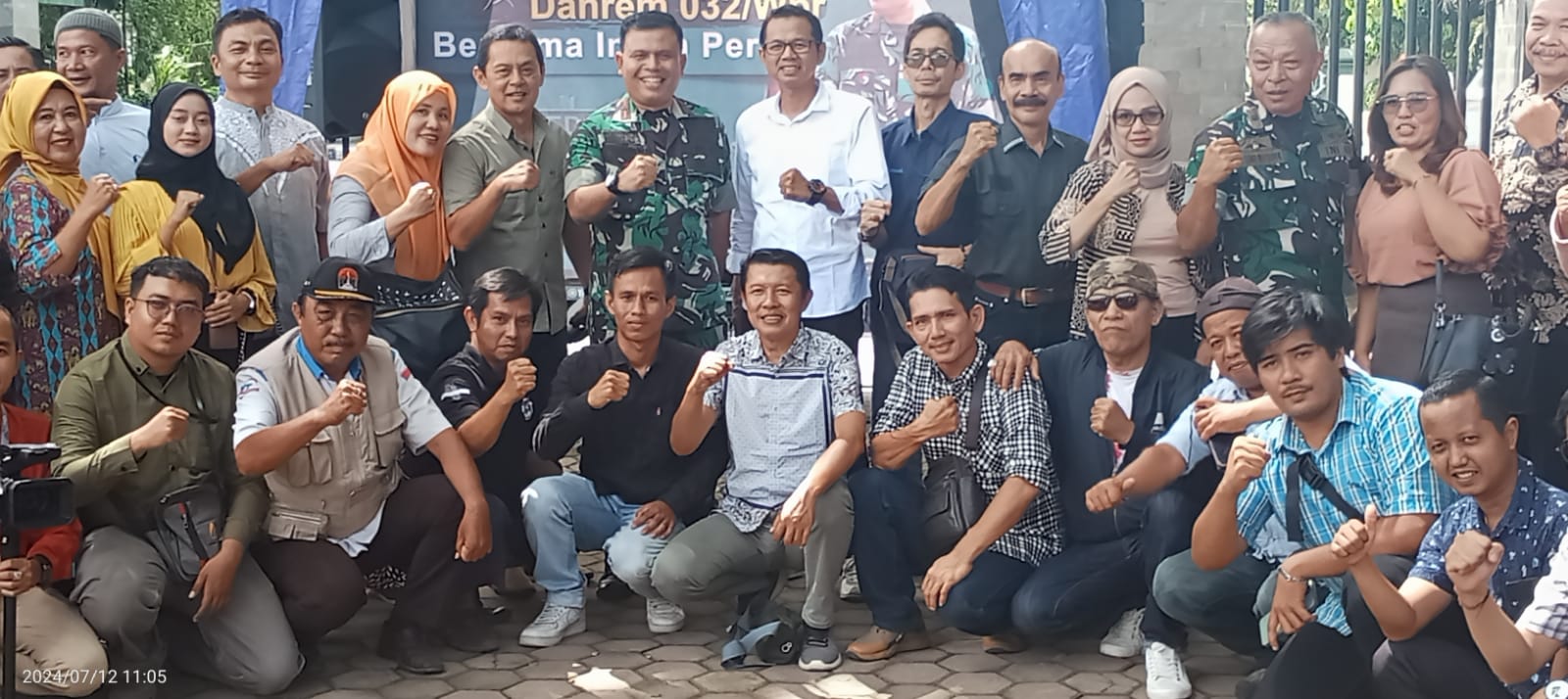 Komandan Korem 032/Wirabraja Brigjen Wahyu Eko Purnomo Tingkatkan Silaturahmi dengan Insan Pers Melalui Coffee Morning