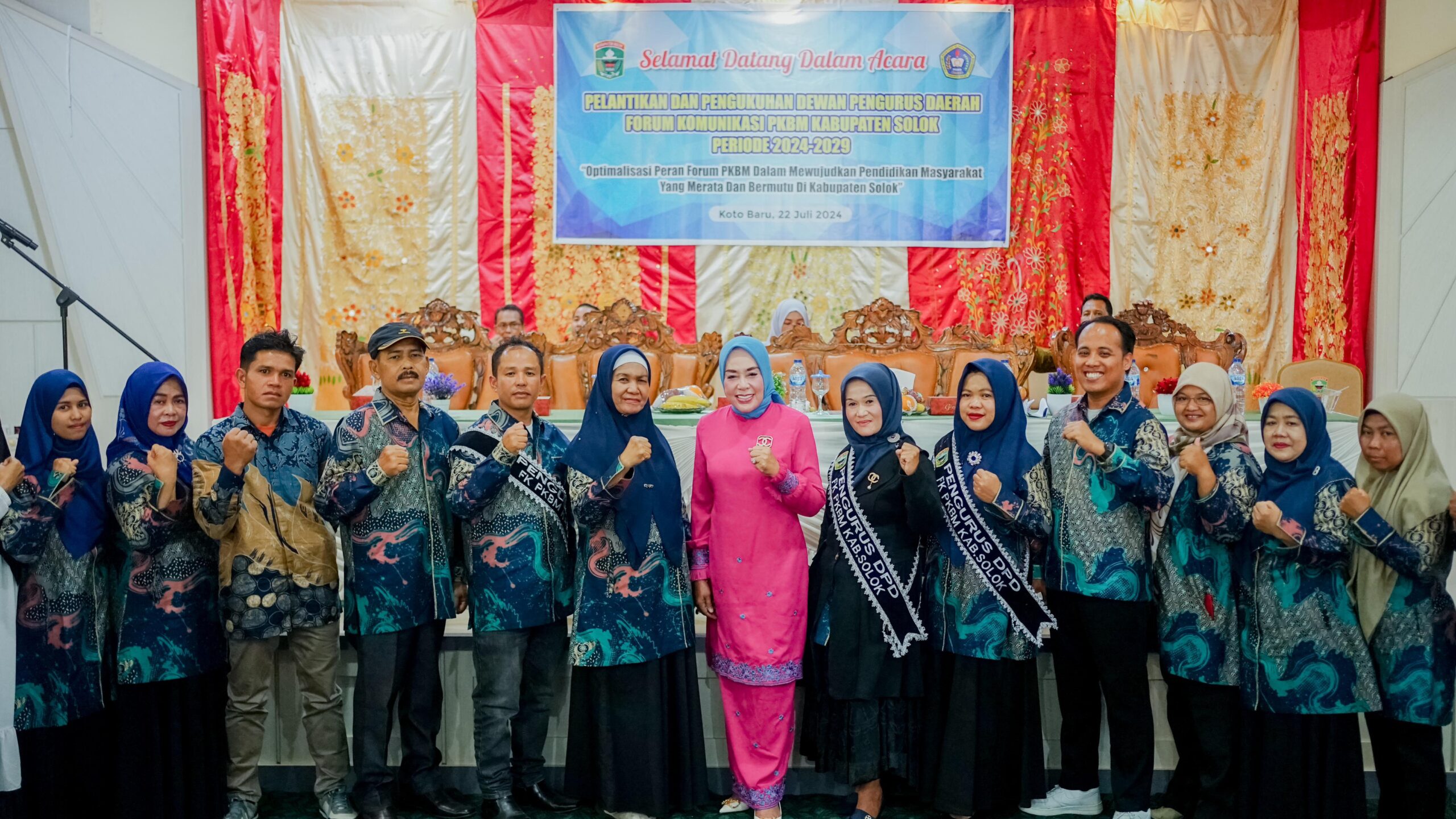 Pelantikan dan Pengukuhan DPD FK PKBM Kabupaten Solok Periode 2024-2029