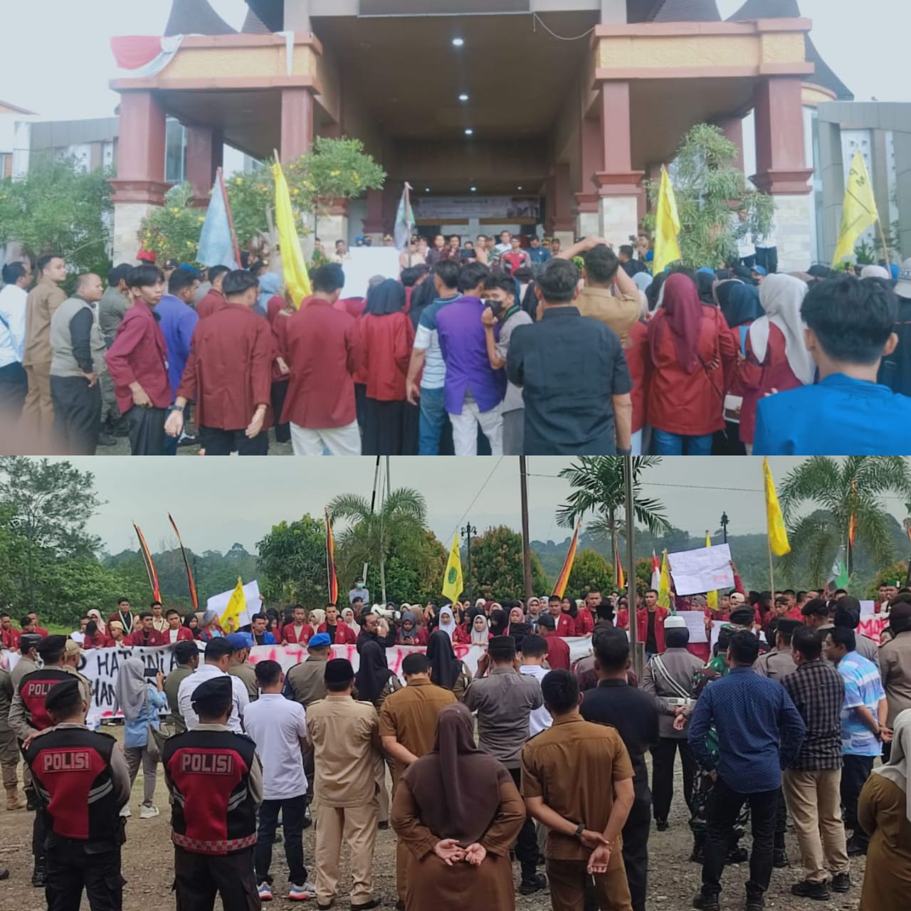 Aliansi Masyarakat Sipil Seruduk Kantor DPRD Dharmasraya
