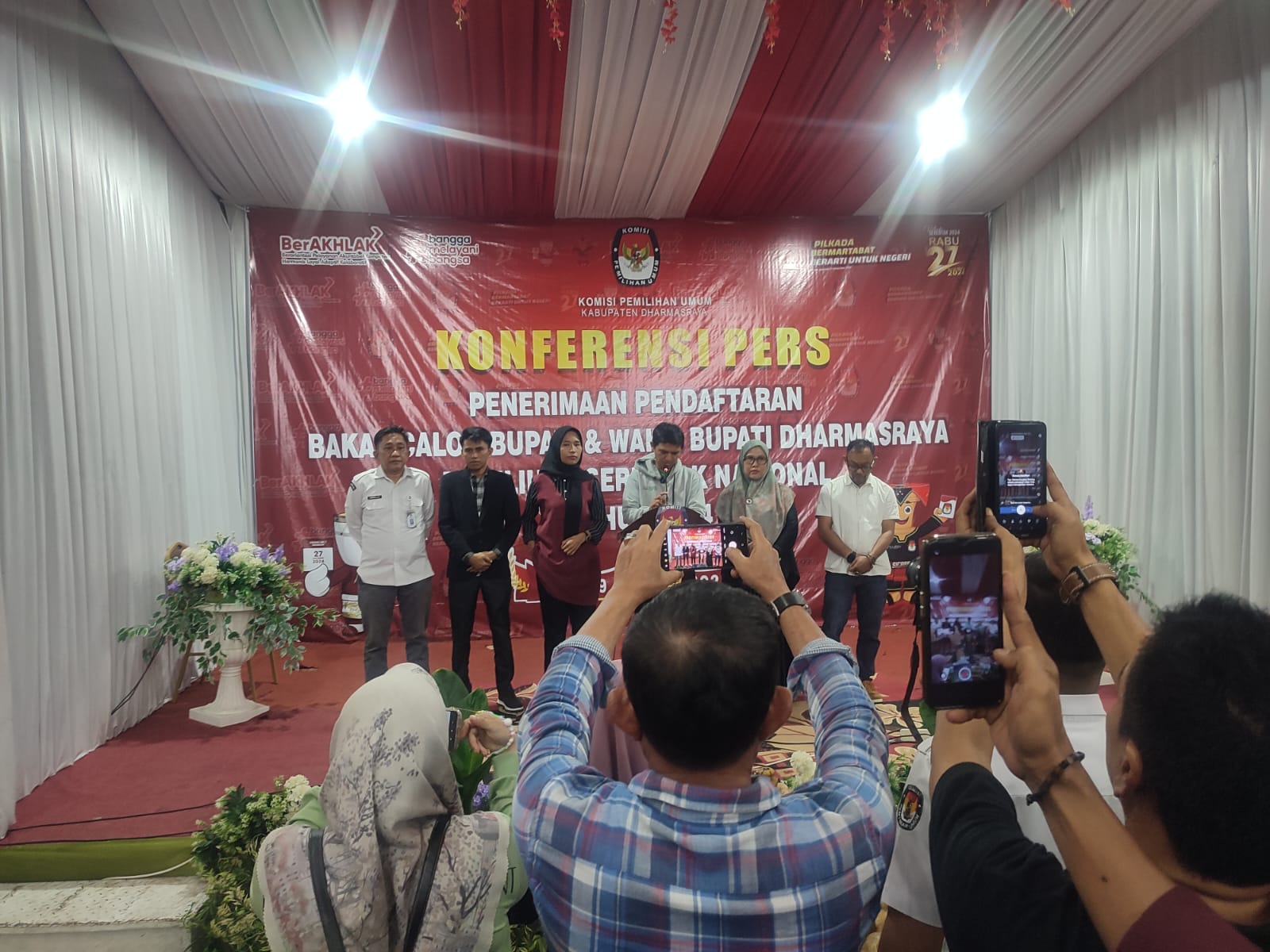 Masa Pendaftaran Calon Kada Kabupaten Dharmasraya Diperpanjang tanggal 2-4 September 2024