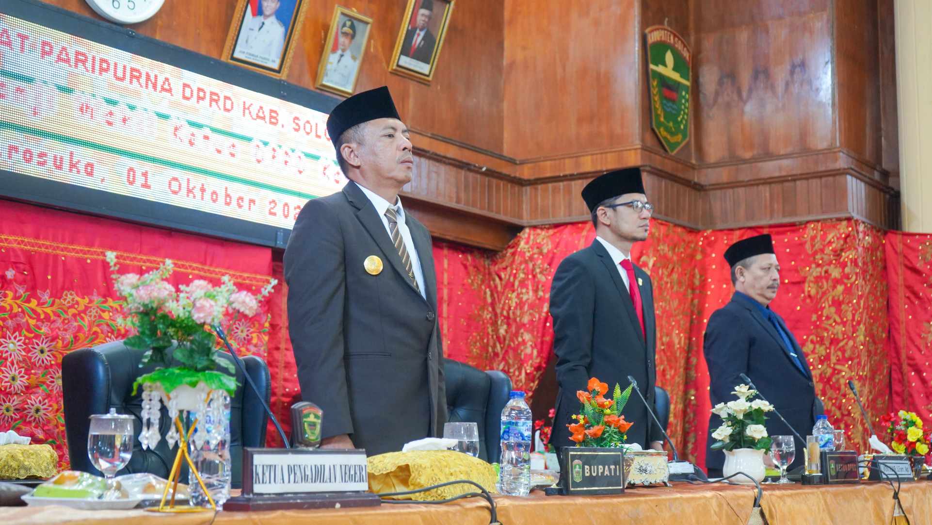 Rapat Paripurna Pengucapan Sumpah Wakil Ketua DPRD Kabupaten Solok Periode 2024-2029