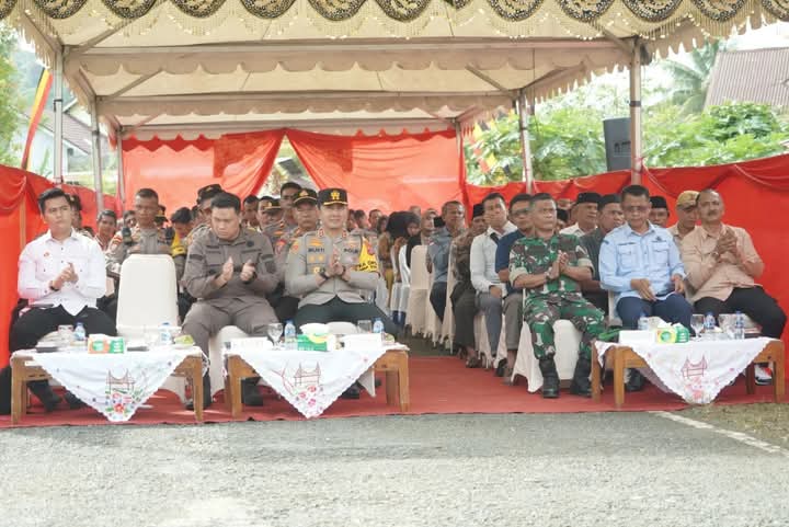 Dukung Program Asta Cita Presiden Ri, Kapolres Solok Selatan Resmikan Kampung Bebas Dari Narkoba.