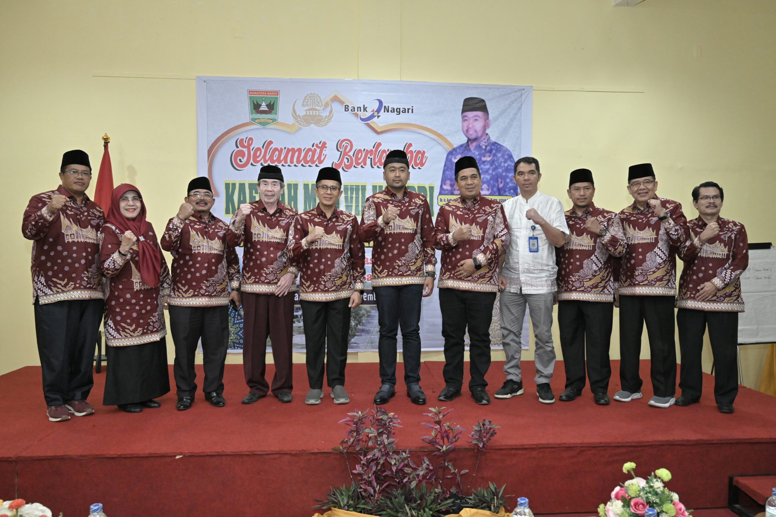 Plt Gubernur Sumbar Targetkan Sumbar Masuk Tiga Besar MTQ Ke- VII Korpri Nasional di Palangkaraya