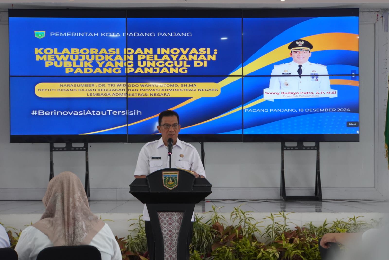 Datangkan Deputi dari Lembaga Administrasi Negara RI, Pj Wako Sonny Budaya Putra Harap Padang Panjang Lebih Banyak Inovasi