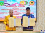 Pj Wako Padang Panjang Sonny Budaya Putra Teken MoU dengan UPI "YPTK" Padang