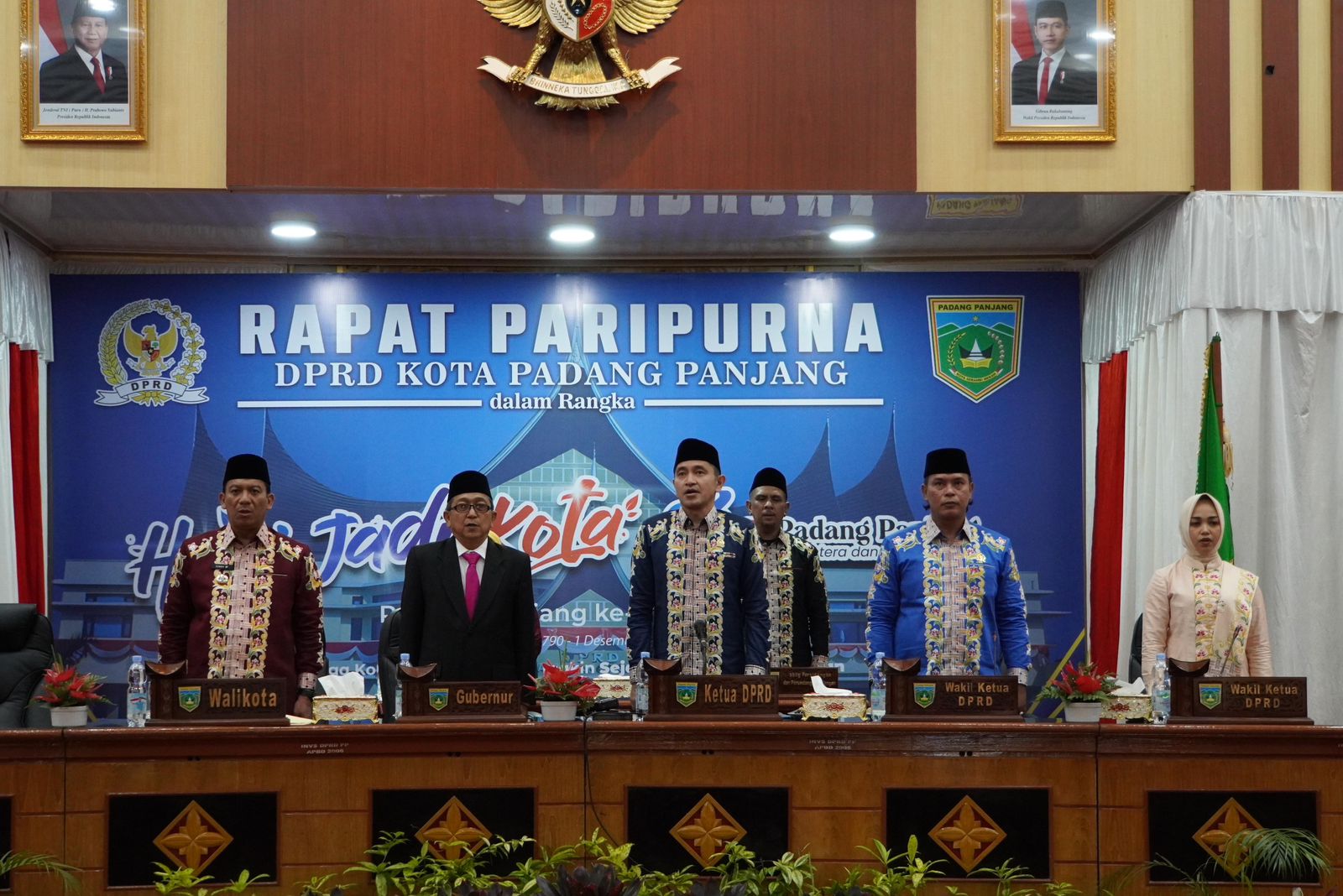 Puncak Hari Jadi Kota ke-234, DPRD Padang Panjang Gelar Rapat Paripurna