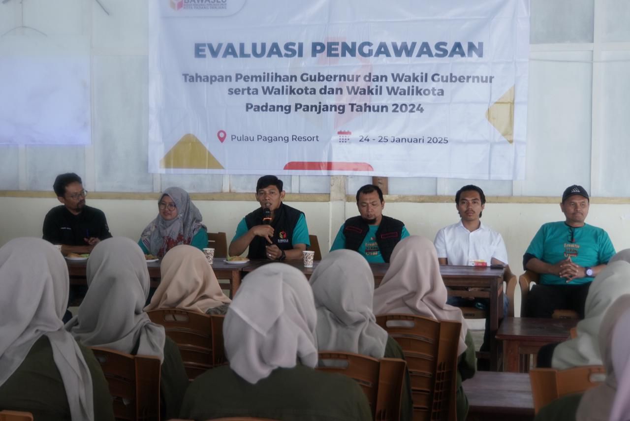 Bawaslu Padang Panjang Gelar Evaluasi Pengawasan Pilkada Serentak 2024