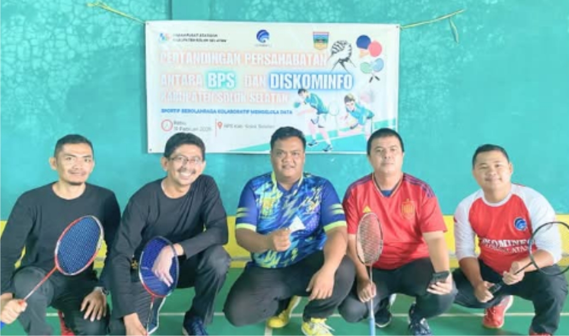 Diskominfo Solok Selatan dan Badan Pusat Statistik Gelar Pertandingan Persahabatan