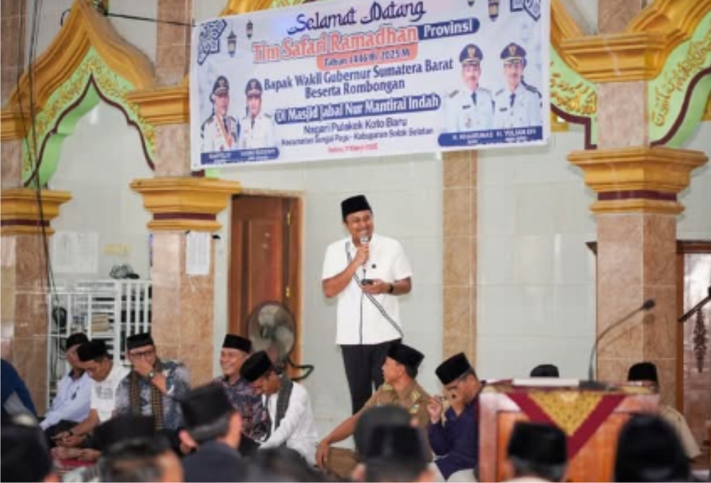 Wabup Yulian Efi Sambut Kedatangan Tim Safari Ramadhan Wagub Vasco