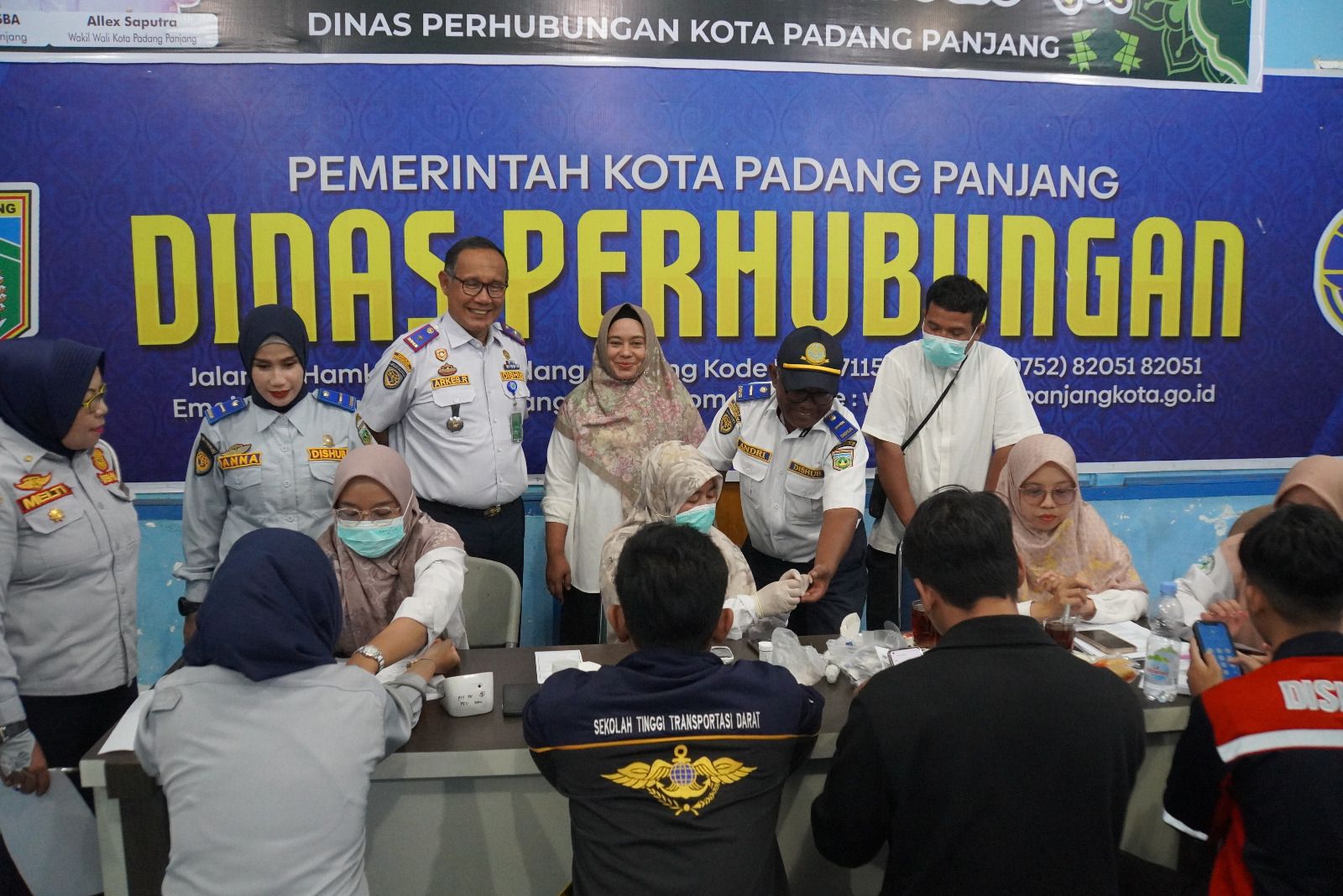 Petugas SSA Dinas Perhubungan Dapatkan Pemeriksaan Kesehatan dari Puskesmas Busur