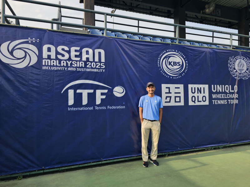 Dosen Pendidikan Olahraga FIK UNP Mario Febrian, Pmpin Pertandingan Internasional UNIQLO Wheelchair Tennis Tour di Malaysia