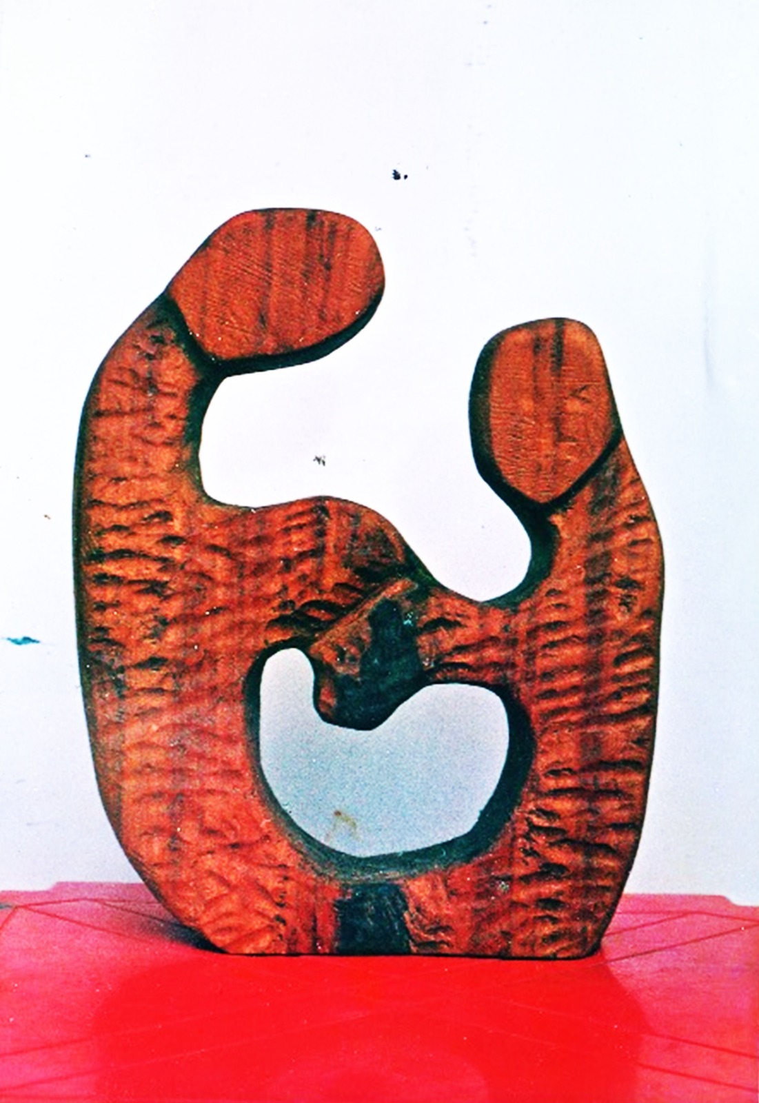 Arby Samah, Berpandangan II, 43x33x10 cm, Kayu, 1999