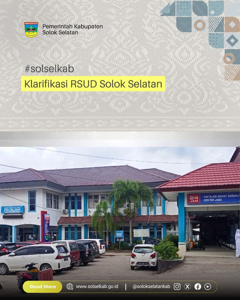 Penjelasan Direktur RSUD Solok Selatan terkait Layanan Ambulance di RSUD Tanggal 2 Juni 2025