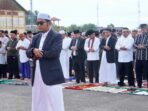 Ribuan Warga Khusyuk Laksanakan Salat Iduladha di Lapangan Bancalaweh Padang Panjang