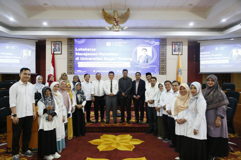 Universitas Negeri Padang Gelar Lokakarya Manajemen Penelitian, Hadirkan Pakar University Malaya