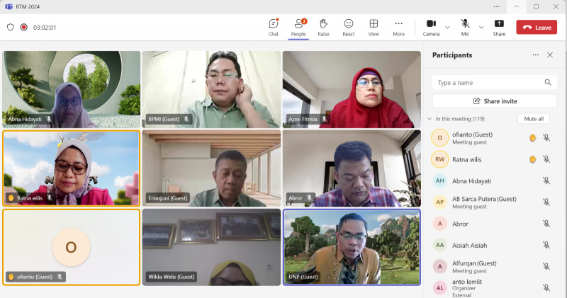 Universitas Negeri Padang Rapat Tinjauan Manajemen Hasilkan Dua Rekomendasi