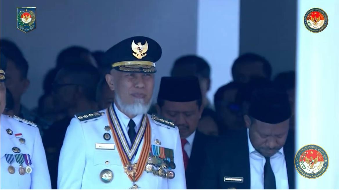 Dua Kebanggaan Gubernur Sumbar Mahyeldi Ansharullah di Upacara Pelantikan Pamong Praja Muda IPDN Angkatan XXXII Tahun 2025