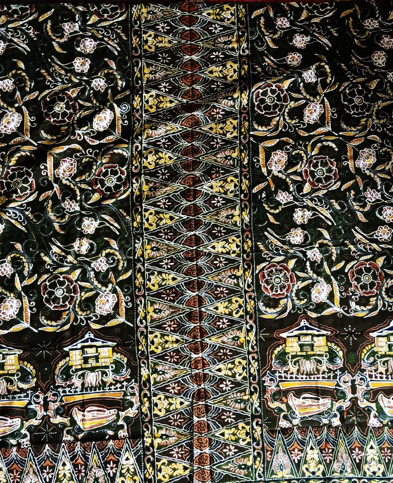 Motif Batik Eksplorasi Kota Tua dan Pucuak Rabuang Minangkabau