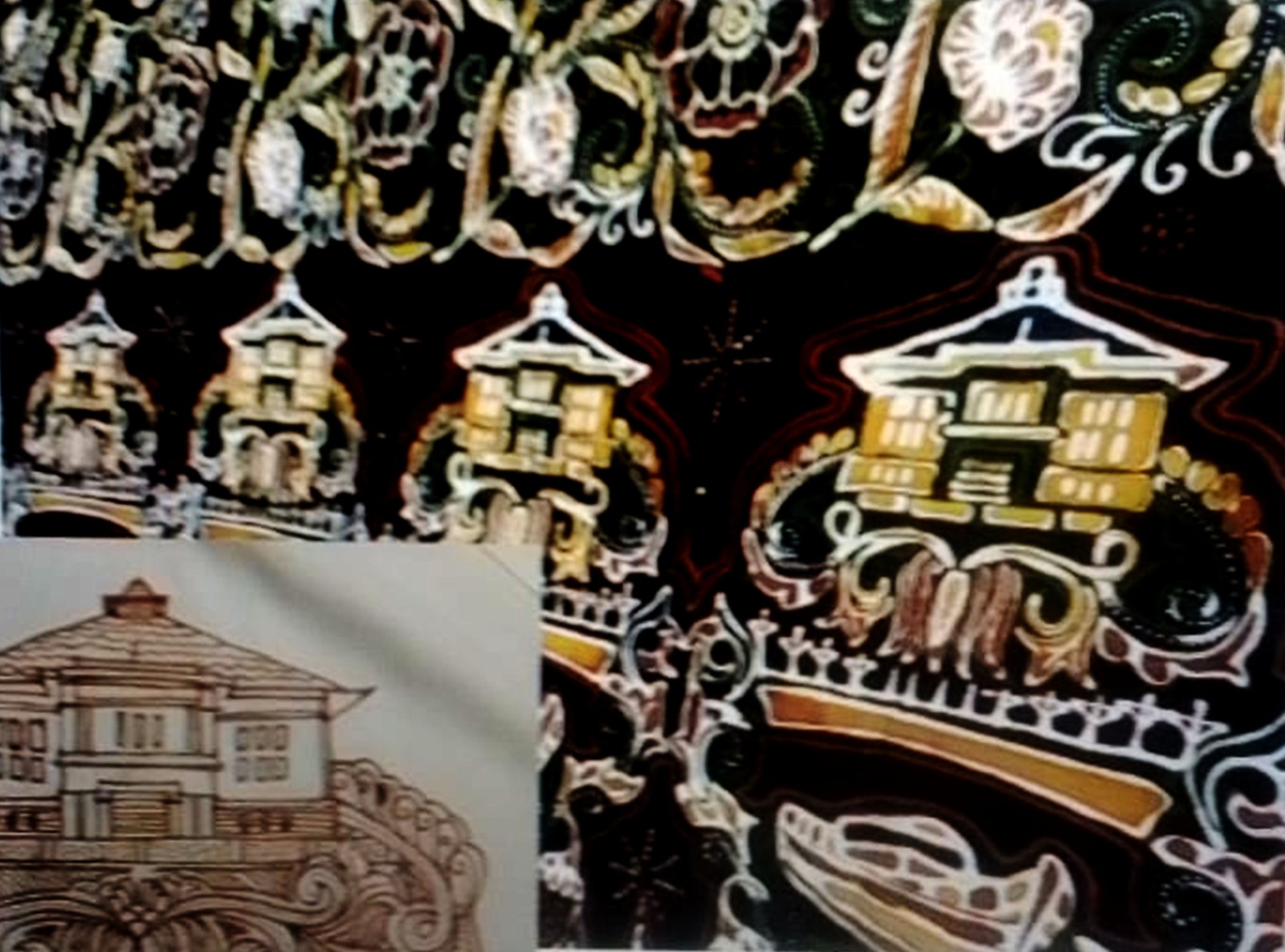 Motif Batik bersumber dari Kota Tua di Padang karya Shekar Hanum Pramesty