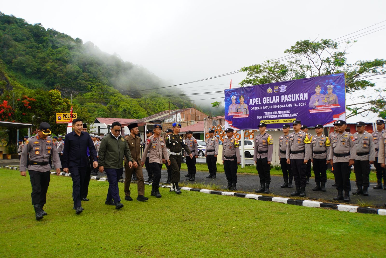 Polres Padang Panjang Gelar Apel Pasukan Operasi Patuh Singgalang 2025