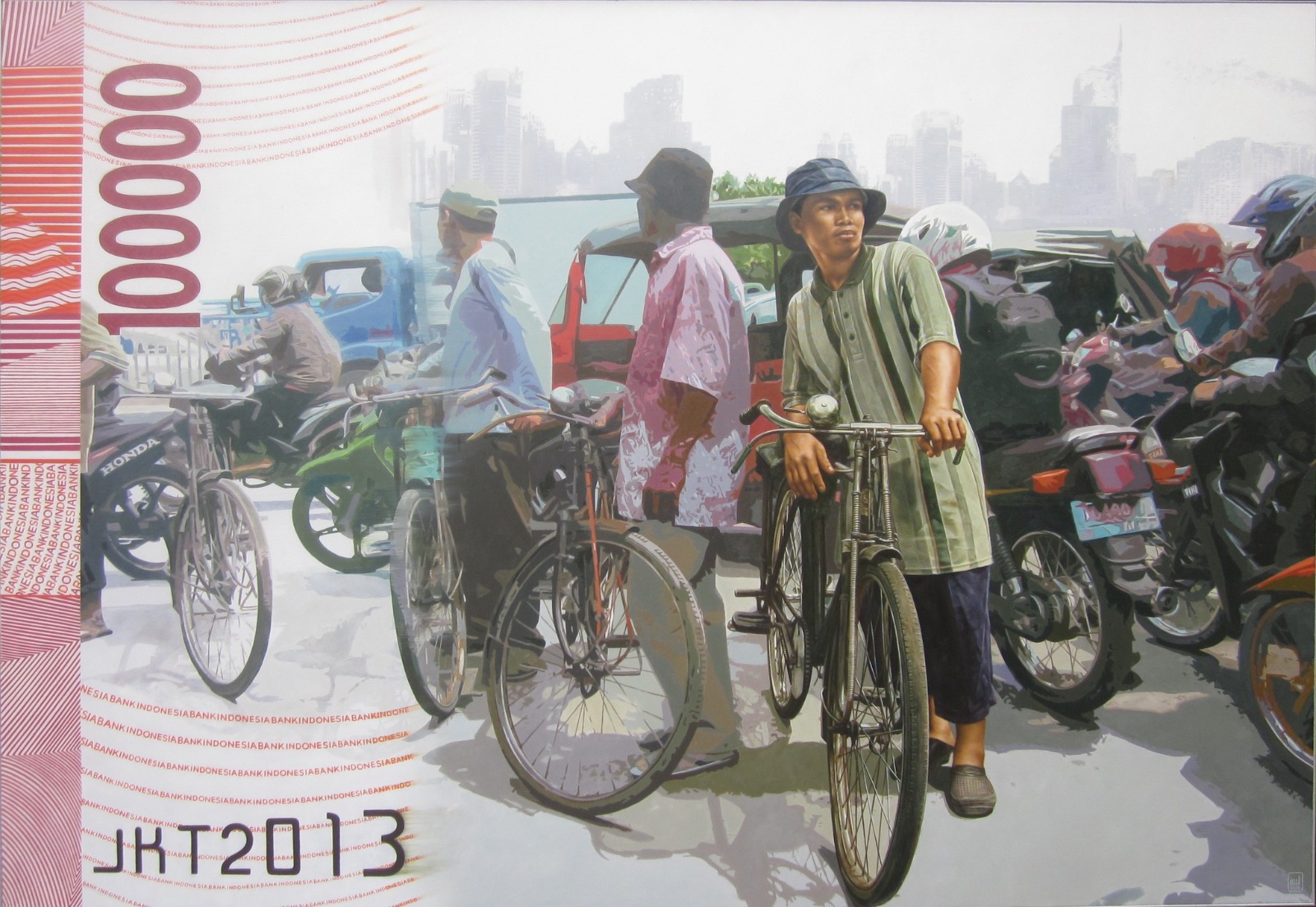 Yang Tersisa Di Tengah Etalase, 125 x 175 Cm, Cat minyak , 2013