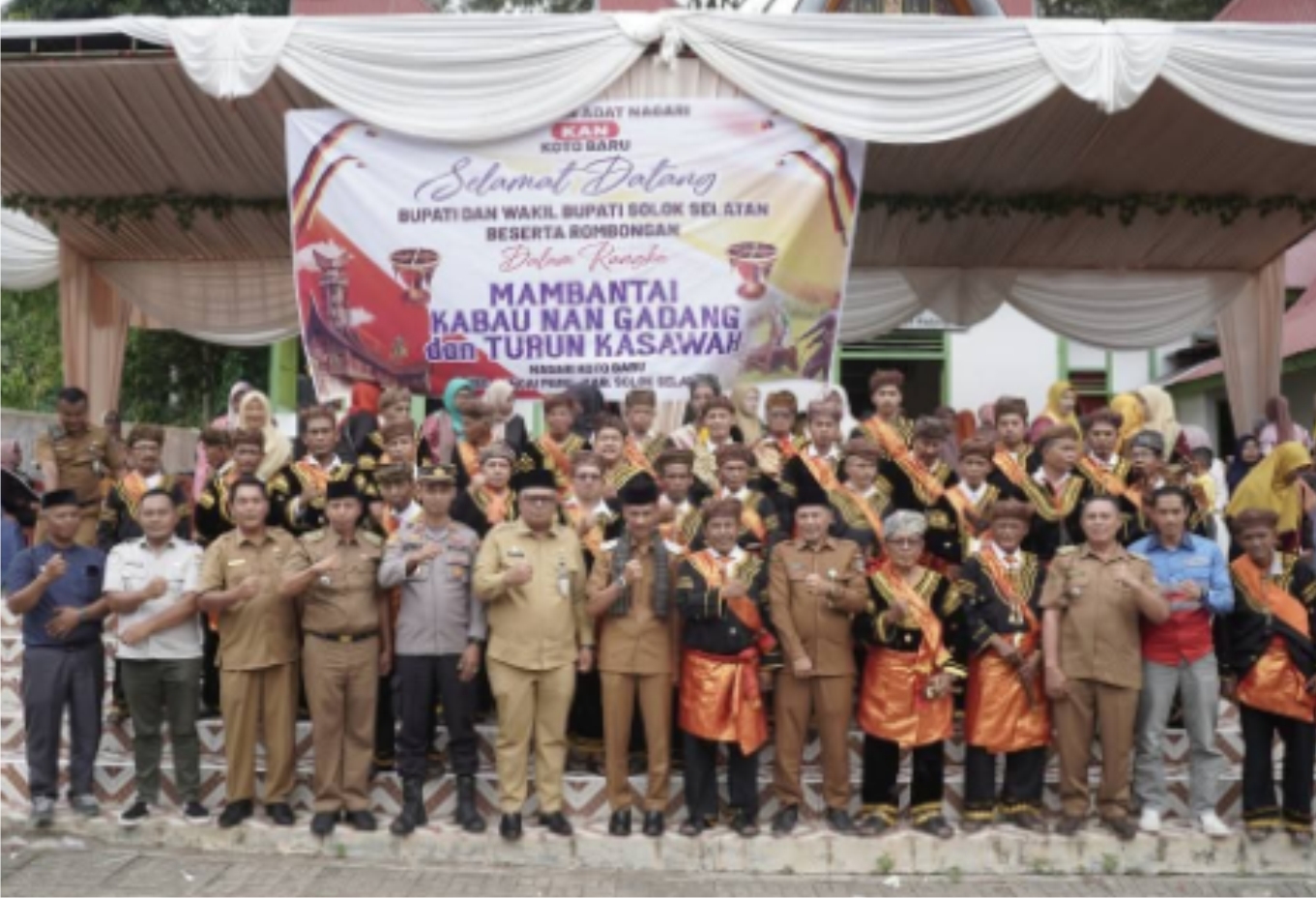 Pemerintah Kabupaten Solok Selatan Sambut Baik Budaya Nagari 'Makan Bajamba' di Kotobaru