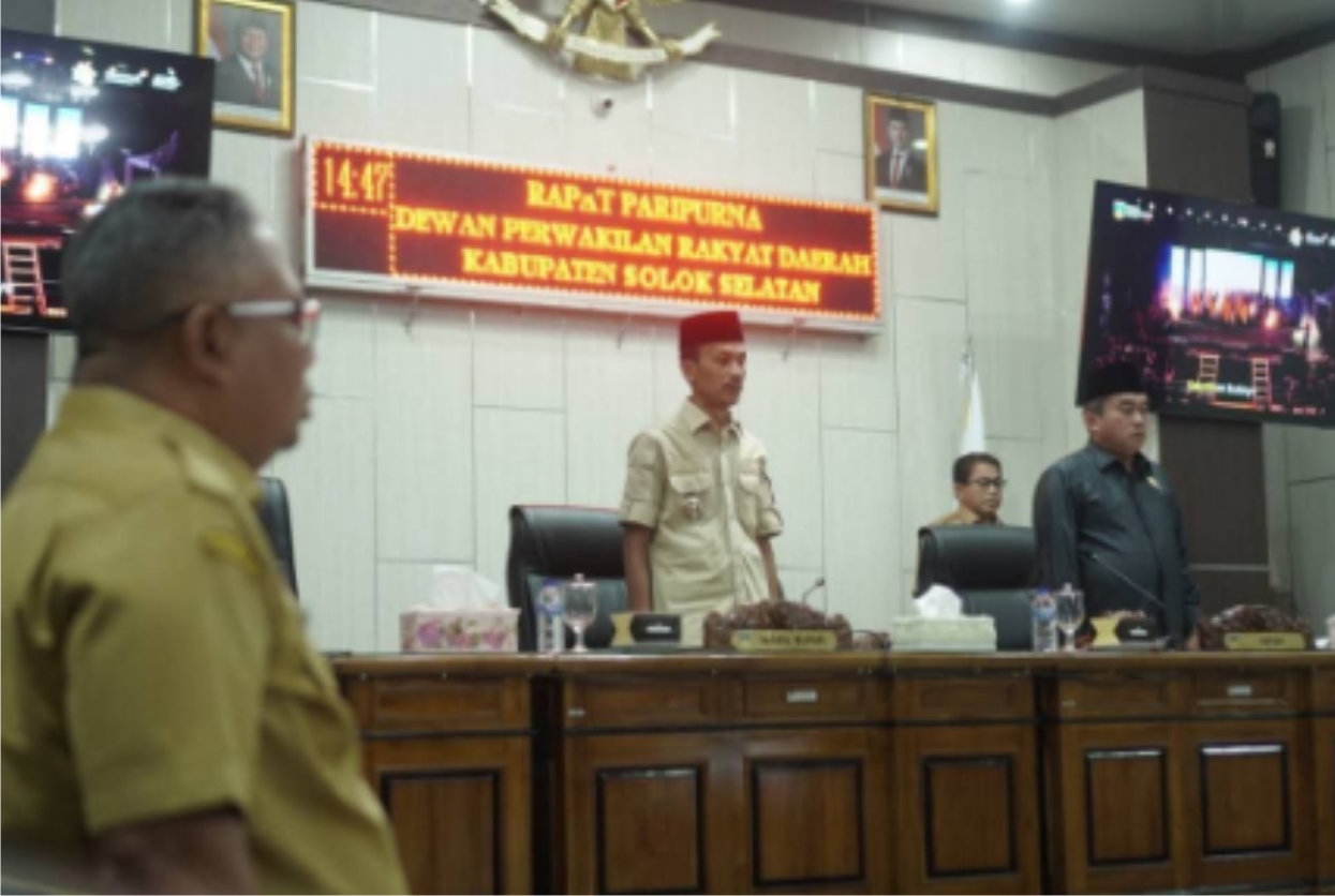 Pemerintah Kabupaten Solok Selatan Sampaikan Nota Pengantar Rancangan Perubahan KUA dan PPAS APBD 2025 ke DPRD