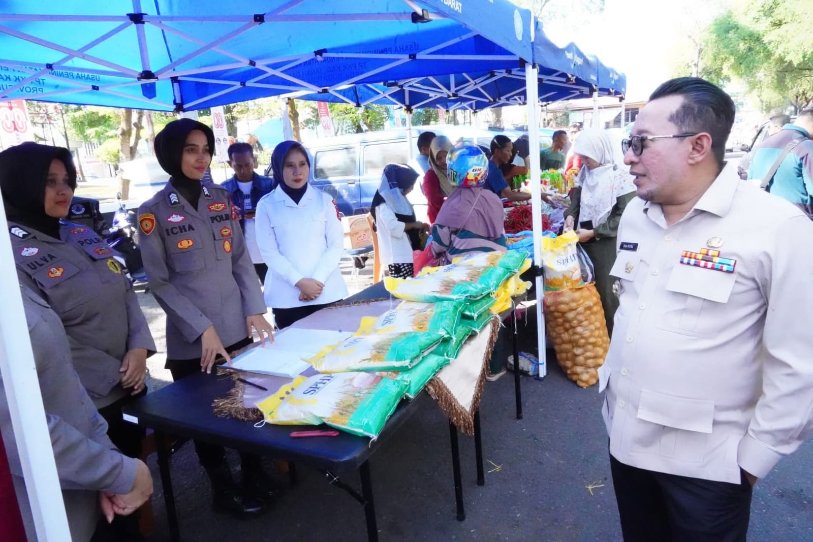 Polres Tanah Datar dan Pemerintah Kabupaten Gelar Gerakan Pangan Murah dan Berlangsung Selama Tiga Hari
