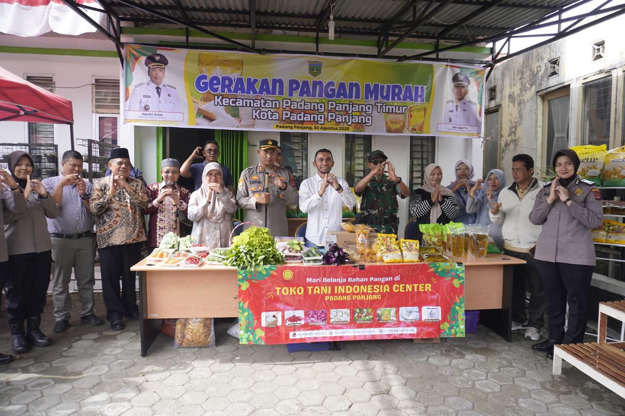 Gerakan Pangan Murah Digelar Serentak, Wawako Padang Panjang Allex Saputra Ajak Warga Manfaatkan Harga Terjangkau