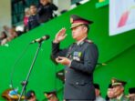 Kapolres AKBP M Faisal Perdana Pimpin Upacara Penurunan Bendera Merah Putih di Solok Selatan