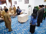 Pelantikan Tiga Pejabat Tinggi Pratama dan Manajerial Tanah Datar