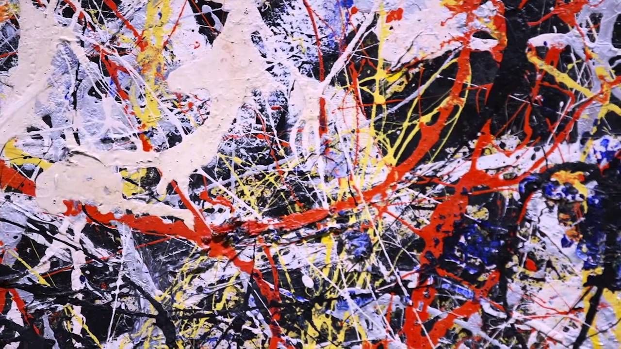 Karya Jackson Pollock Eksoresinis Abstrak