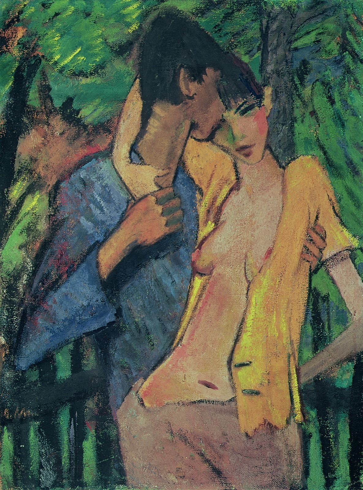 Lukisan Otto Mueller “Sepasang Pecinta” 1919