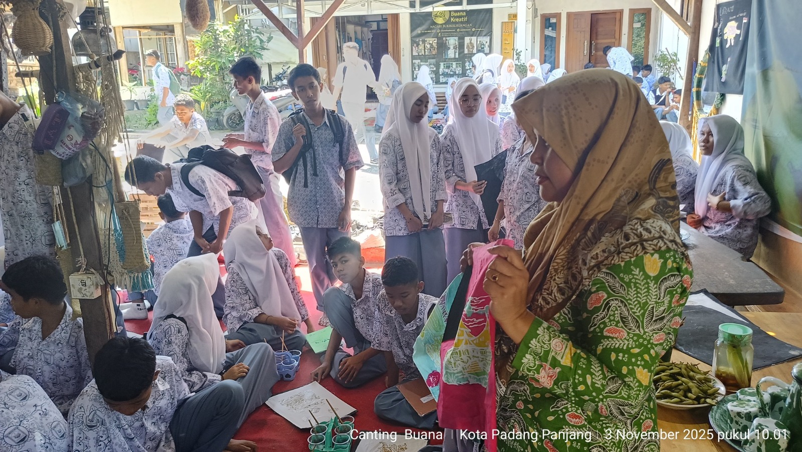 Rombongan Pertama SMA Negeri Batang Anai Padang Pariaman di Canting Buana, (3/11/2025)