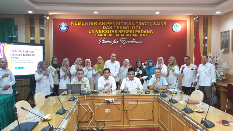 Pimpinan UNP FBS Ikuti Lokakarya Penyusunan Proker 2026 Berbasis SDGs
