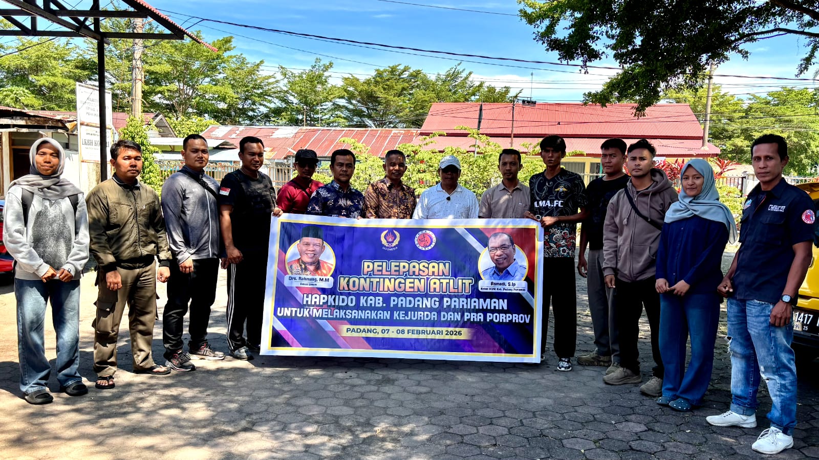Pelepasan Kontingen Hapkido Padang Pariaman Secara Resmi, Optimistis Raih Prestasi di Kejurda dan Pra Porprov 2026